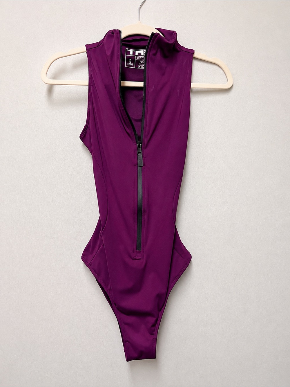 TA3 Sleeveless Surfy~Aubergine~Small X-Long~$188